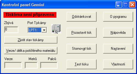 Kontroln panel pro Windows XP Profesional